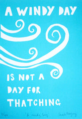 Screen Print - A Windy Day Unframed